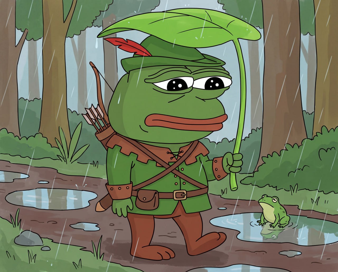 brought a leaf