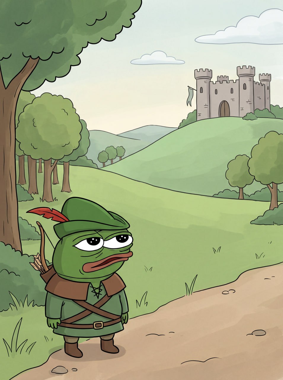 the castle is right there